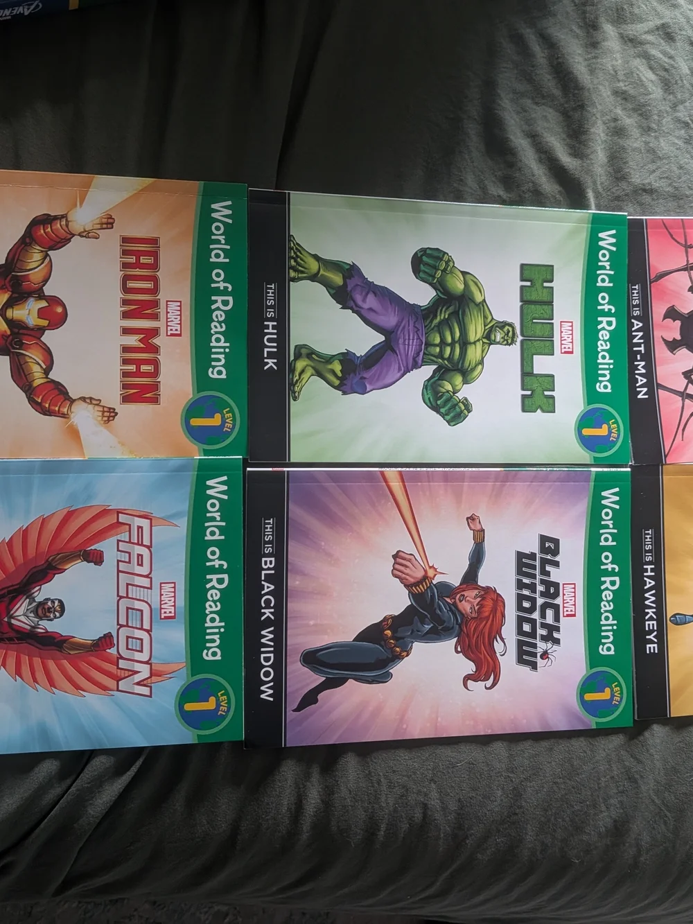 Marvel Avengers World of Reading Level 1 Beginner Reader (6 book set)